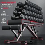 Adjustable Weight Bench with Resistance Bands - Folding Weight Bench for Full Body Home Workout, Quick Fold & Versatile - Image 3