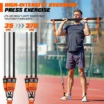 Resistance Band Home Pilates Set with Bar - All-in-One Strength Training Kit for Full Body Workout - Image 5