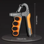 Hand Grip Strengthener 5-100kg Adjustable Resistance - Anti-Slip Ergonomic Wrist Expander with Counter for Forearm Training - Image 7