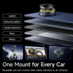 Magnetic Car Phone Holder Vacuum Suction Cup Stand - 360° Rotation Universal Mount for Gym & Driving - Image 6