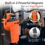 Magnetic Gym Bag Crossbody with Water Bottle Holder - Fitness Bag for Men & Women, Pink - Image 3