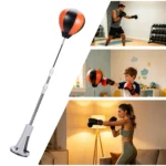 Boxing Speed Trainer Standing Punching Bag with Adjustable Height Stand - Home Gym Workout for Teens & Adults - Image 4