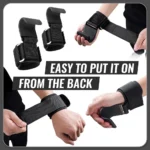 Weight Lifting Hooks with Wrist Support - Anti-Slip Deadlift Hooks for Pull-Ups & Heavy Lifting Assistance - Image 3