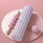Three Piece Massage Set - Prick Ball, Massage Roller & Foam Roller Shaft for Full Body Relief - Image 5