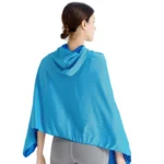 Cooling Hoodie Towel with UV Sun Protection - Absorbent Quick-Dry Neck & Face Wrap for Sport & Hot Weather - Image 6