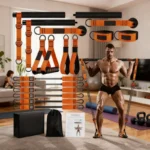 Resistance Band Home Pilates Set with Bar - All-in-One Strength Training Kit for Full Body Workout