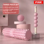 Three Piece Massage Set - Prick Ball, Massage Roller & Foam Roller Shaft for Full Body Relief - Image 6