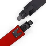 Weightlifting Belt Cowhide Leather with Lever Buckle - Waist Support for Powerlifting, Squats, Deadlifts & Gym Training - Image 4