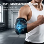 Elbow Compression Sleeve Tennis Elbow Brace - Breathable Support for Tendonitis Pain Relief, Non-Slip - Image 2
