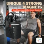 Large Capacity Magnetic Gym Bag with Water Bottle Holder & Phone Pocket - Portable Fitness Bag for Men & Women