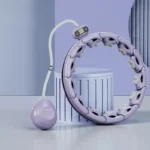 Smart Fitness Hoop with Digital Counter - Adjustable Size Honeycomb Massage Quiet Exercise Hoop for Weight Loss & Waist Slimming