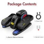 Under-Desk Elliptical Machine Portable - Seated Pedal Exerciser with 15 Speeds & Remote Control for Home Use - Image 9