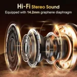 Wireless Earbuds Bluetooth 5.4 with Earhooks - 75H Playtime Sports Headphones for Workout, Waterproof - Image 5