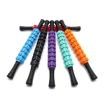 9-Wheel Full Body Muscle Massager Roller Stick - Acupressure Trigger Point Recovery Tool for Deep Muscle Relaxation