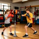 Boxing Speed Trainer Standing Punching Bag with Adjustable Height Stand - Home Gym Workout for Teens & Adults - Image 3