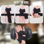 Weightlifting Wrist Straps - Adjustable Non-Slip Gym Fitness Lifting Straps with Wrist Support & Grip Band - Image 4