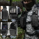 Molle Accessories Pouch Shoulder Strap - Tactical Backpack Attachment Storage for Phone, Flashlight & EDC