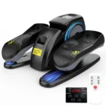 Under-Desk Elliptical Machine Portable - Seated Pedal Exerciser with 15 Speeds & Remote Control for Home Use