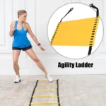 6M 12 Rung Speed Agility Ladder Training Set with Field Cones & Resistance Parachute - Footwork Training for Soccer & Football - Image 2