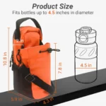 Magnetic Gym Bag Crossbody with Water Bottle Holder - Fitness Bag for Men & Women, Pink - Image 6