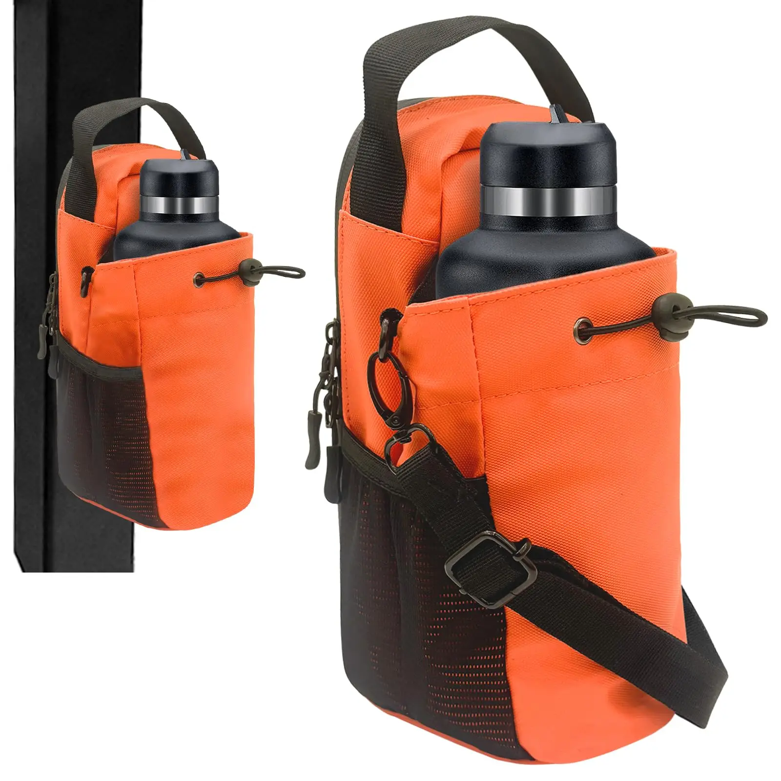 S9812cf83131540ccbc828980061efec0L-1.webp Magnetic Gym Bag Crossbody with Water Bottle Holder - Fitness Bag for Men & Women, Pink - Image 1
