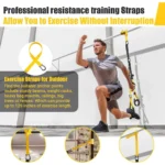 Home Resistance Training Kit - Exercise Straps with Handles, Door Anchor & Carrying Bag for Full Body Home Gym Workout - Image 4