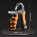 Hand Grip Strengthener 5-100kg Adjustable Resistance - Anti-Slip Ergonomic Wrist Expander with Counter for Forearm Training - Image 12