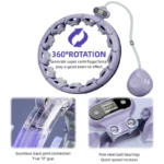 Smart Fitness Hoop with Digital Counter - Adjustable Size Honeycomb Massage Quiet Exercise Hoop for Weight Loss & Waist Slimming - Image 2