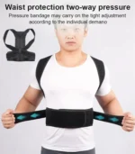 Back Posture Corrector Brace - Shoulder Support Belt for Upper & Lower Back Pain Relief, Spine & Clavicle Support - Image 3