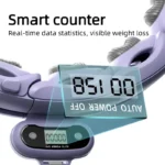Smart Fitness Hoop with Digital Counter - Adjustable Size Honeycomb Massage Quiet Exercise Hoop for Weight Loss & Waist Slimming - Image 4