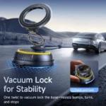 Magnetic Car Phone Holder Vacuum Suction Cup Stand - 360° Rotation Universal Mount for Gym & Driving - Image 3
