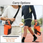 Magnetic Gym Bag Crossbody with Water Bottle Holder - Fitness Bag for Men & Women, Pink - Image 5