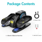 Under-Desk Elliptical Machine Portable - Seated Pedal Exerciser with 15 Speeds & Remote Control for Home Use - Image 8