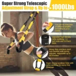 Home Resistance Training Kit - Exercise Straps with Handles, Door Anchor & Carrying Bag for Full Body Home Gym Workout - Image 2