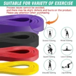 Resistance Loop Bands Set - Elastic Pull Up & Fitness Bands for Home Gym Workout, Strength Training & Expander - Image 3