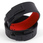 Weightlifting Belt Cowhide Leather with Lever Buckle - Waist Support for Powerlifting, Squats, Deadlifts & Gym Training
