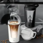 USB Charging Shaker Cup 450ml - Portable Protein Shaker & Meal Replacement Mixing Bottle for Gym - Image 6
