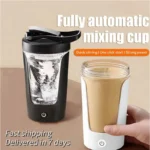 USB Charging Shaker Cup 450ml - Portable Protein Shaker & Meal Replacement Mixing Bottle for Gym - Image 4