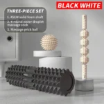 Three Piece Massage Set - Prick Ball, Massage Roller & Foam Roller Shaft for Full Body Relief - Image 8