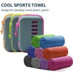 Camping Cooling Towels with EVA Case Compact & Portable Travel Ice Towel Quick Dry Towels for Sports Gym Hiking and Yoga1-50 PCS - Image 2