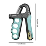 Hand Grip Strengthener 5-100kg Adjustable Resistance - Anti-Slip Ergonomic Wrist Expander with Counter for Forearm Training - Image 6