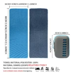 Camping Cooling Towels with EVA Case Compact & Portable Travel Ice Towel Quick Dry Towels for Sports Gym Hiking and Yoga1-50 PCS - Image 3