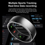 Smart Ring with Charging Dock - Health Sleep & Heart Rate Monitoring, IP68 5ATM Waterproof Multi-Sport Mode for Men & Women - Image 3