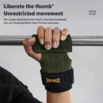 Gym Grip Gloves with Wrist Straps - Anti-Skid Cowhide Palm Protector for Weight Lifting, Deadlifts & Pull-Ups - Image 6