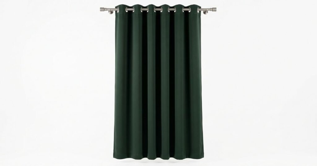 1pc dark green blackout curtains 90 room darkening elegant solid color thermal insulated grommet drapes review