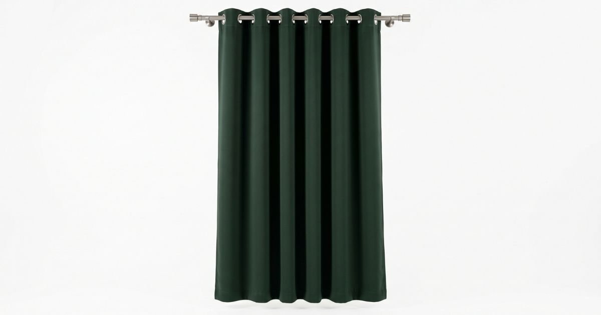 1pc dark green blackout curtains 90 room darkening elegant solid color thermal insulated grommet drapes review