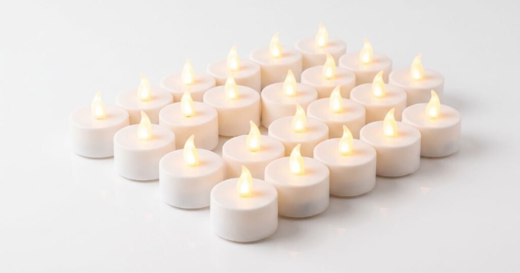 24pcs flameless led tea light candles warm white decor review
