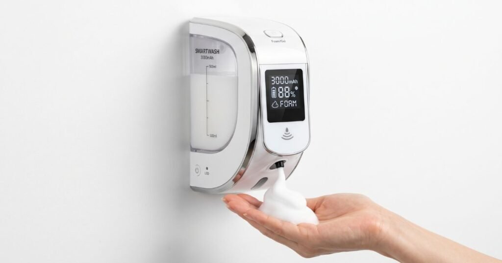 3000mah automatic foam and gel soap dispenser wall mounted smart display touchless sensor foam dispensers hand washer bathroom review