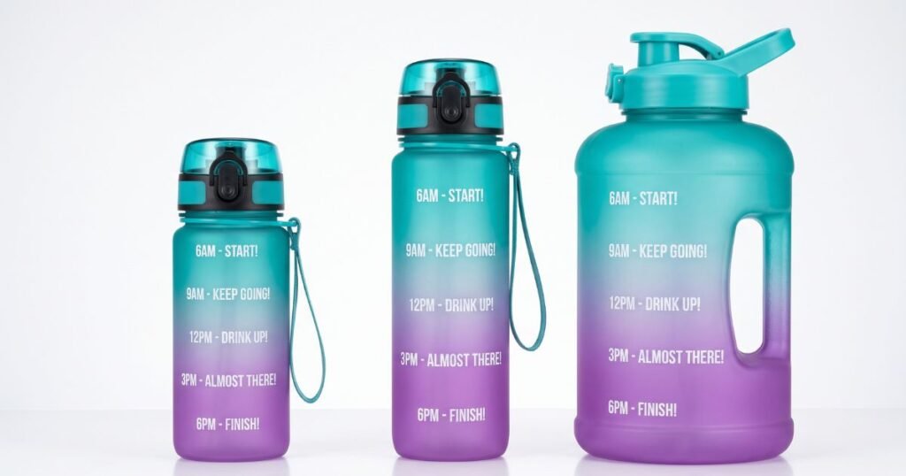 300ml 750ml 2l water bottle motivational sport water bottle leakproof bottles drinking outdoor travel gym fitness jugs review