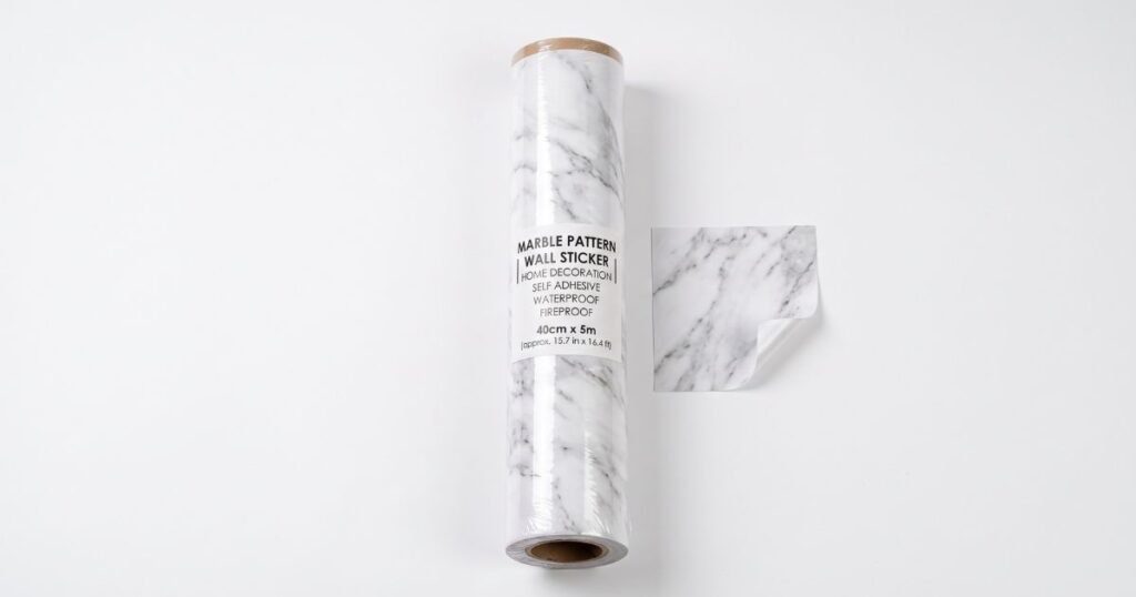 40cm marble pattern wall sticker in rolls for home decoration self adhesive wallpaper waterproof and fireproof wall art stickers review